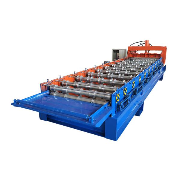 Automatic 840 Glazed Tile Roll Forming Machine 300 H Steel Frame Customized Color