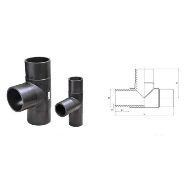 SDR11 SDR17.6 DN63-DN450 PE Spigot Equal Tee Polyethylene Pipe Fittings