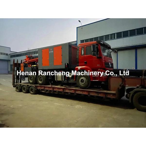 Truck Water Well Drilling Rig 260m Depth 155KW Load Vehicle Engine 20T Weight