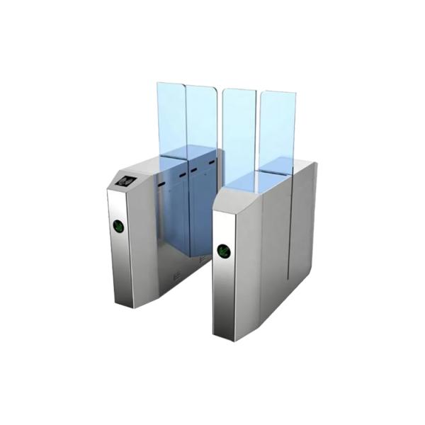 DC24V BLDC Motor Stainless Steel Turnstiles 1.8m Height Glass Barrier Turnstiles