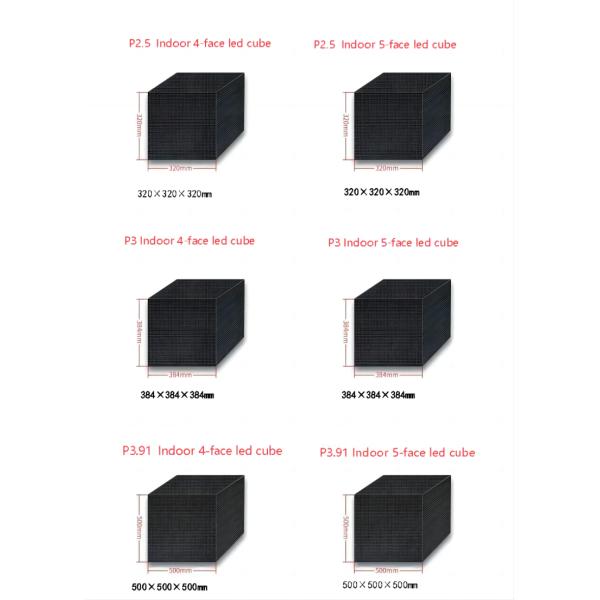 Custom Creative LED Display Screen Cube P3 3mm Bluetooth HDMI