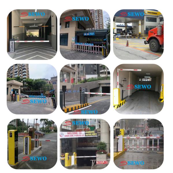 Adjustable Speed Parking Barrier Gate Smart Car Parking System Automatic Boom Barrier Gates