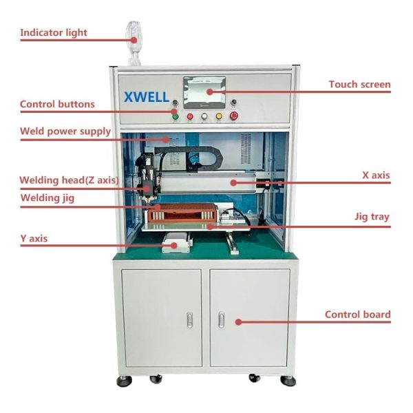 Single Sided Battery Pack Welding Machine 4000W Power MCU Control