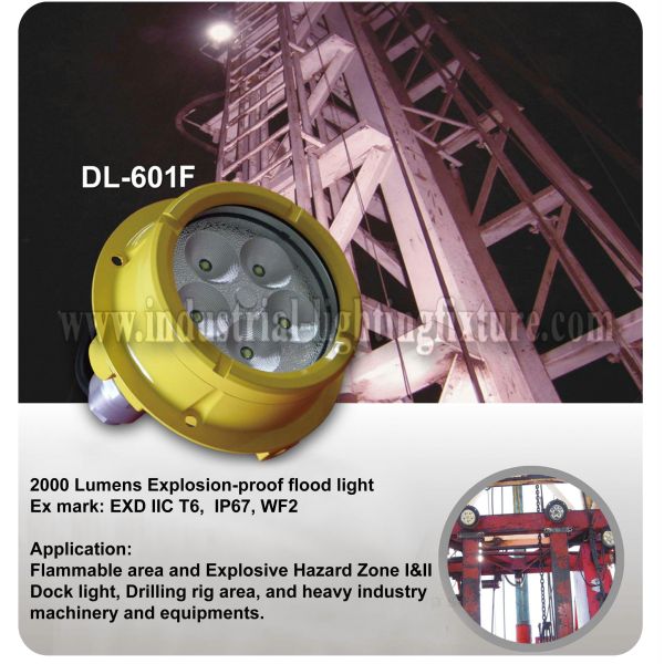 AC 110V Industrial Explosion Proof Led Lighting 20 W 5 CREE LEDS For Oil Store
