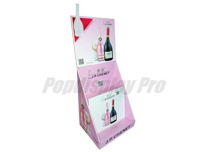 China Stylish Retail Custom Cardboard Counter Displays 1 Tier Environmental Friendly wholesale