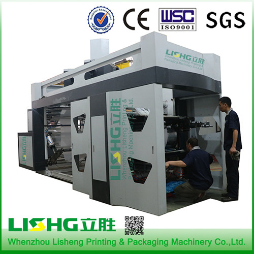 Four Colors Central Impression Flexo Printing Machine For BOPP Films paper