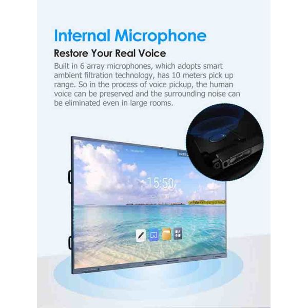 4K Smart Interactive Flat Panel 85 Inch interactive boards for classrooms