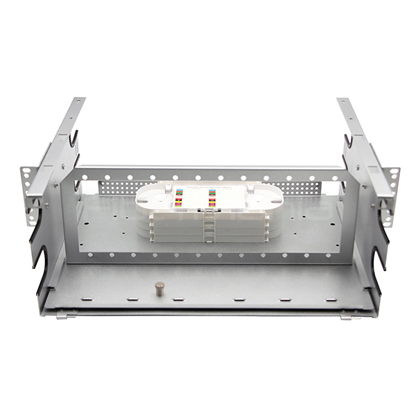 4U 19inch Fiber Optic Patch Panels Loads 12 SC Single Mode Fiber Optic Cassette Module
