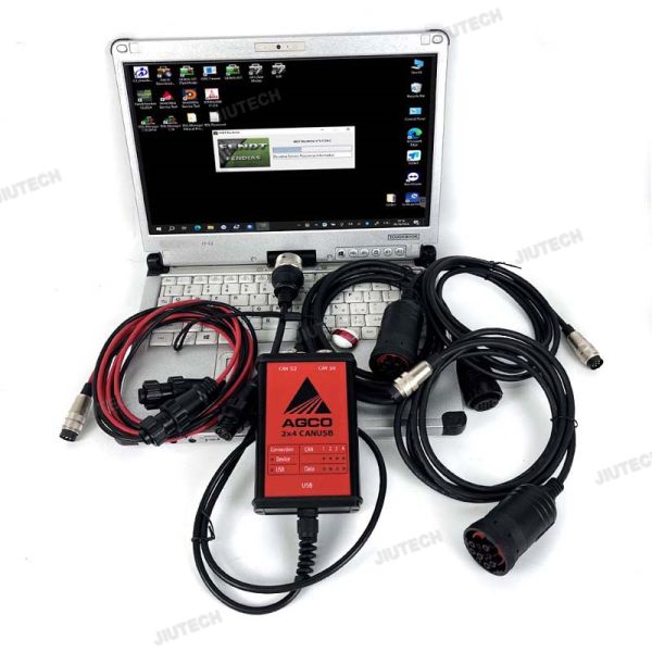 CFC2 laptop+For AGCO Interface Agricultural Diagnostic Scanner For AGCO CANUSB EDT Massey Ferguson FENDT Diagnostic Tool