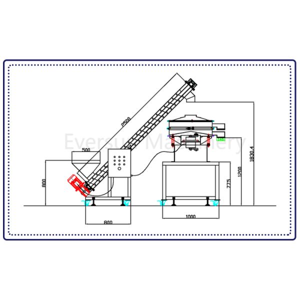 Adjustable Transmission Efficiency U-Shaped Screw Feeder for Various Materials
