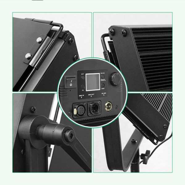 GL series large folding flat panel light 200W dual color temperature 2700k-7500k suitable for industrial lighting