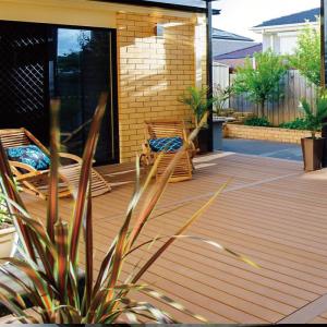 China Customized Solid WPC Wood Plastic Composite Decking Tile Panel on sale