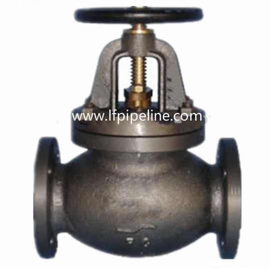 Marine Cast Iron Globe Valve JIS F7305 5K with drawing