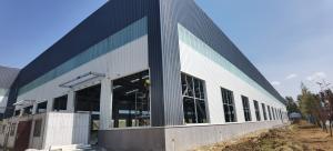 China Prefabricated Steel Warehouse with H-Section Beams and Galvanized Finish wholesale