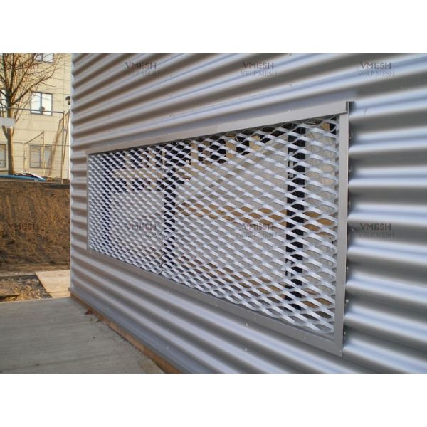Low Carbon Expanded Metal Mesh Powder Coated for Building Decoration
