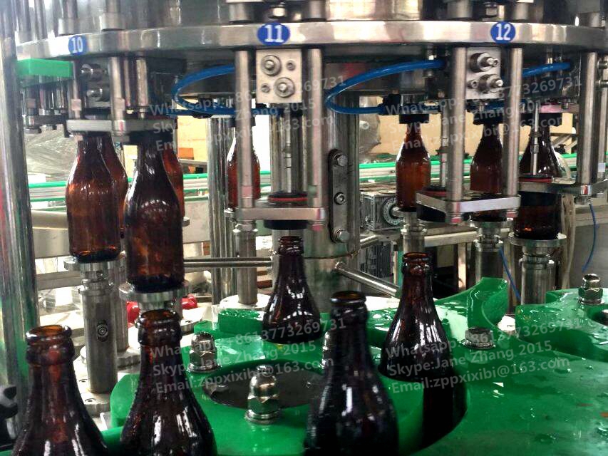 Large Glass Bottle Filling Machine / Split Carbonated Production Line 1.1kw