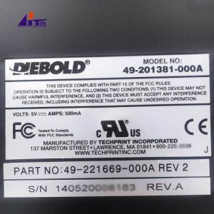 ATM Spare Parts Diebold Opteva USB Maintenance Keyboard 49221669000A