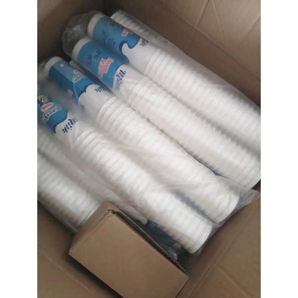 7 Oz Disposable Yogurt Paper Cup Eco Friendly 70mm OD 7.5g Weight