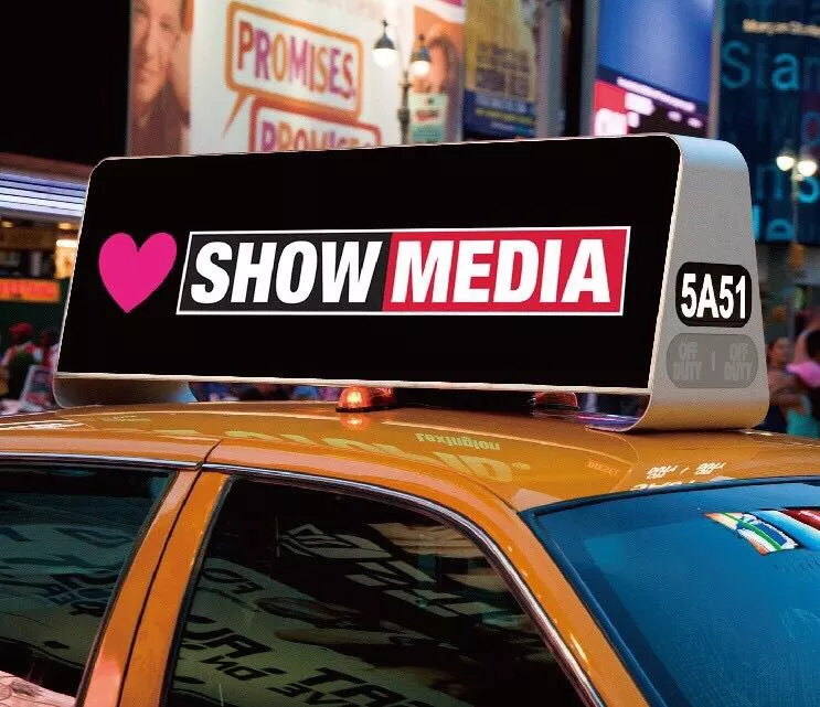 ODM Exterior Rear Window Car Top Led Display Commercial Taxi Advertising Screens 4mm