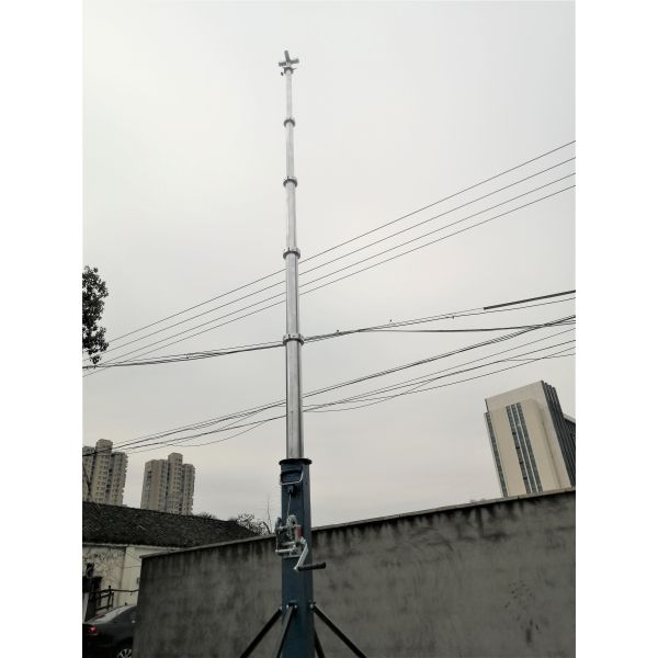 12m Hand Winch Self Lock Aluminium Telescopic Mast