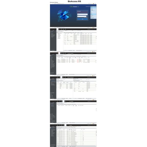 Touch Screen TCP/IP Face Biometric Attendance System Support Temperature Terminal