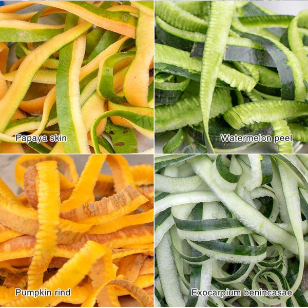 Gourds Medium Sized Melon Fruit And Vegetable Peeler Machine Double Headed