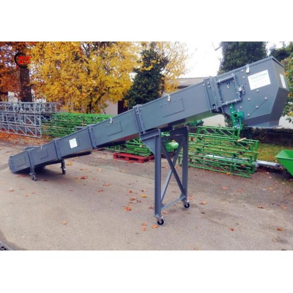 Wood Chip Grain Chain Drag Scraper Conveyor EN Masse Enclosed 2.5t/M3