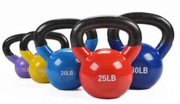 Free Weight Adjustable Portable Kettlebell Colorful Powder Coated Cast Iron