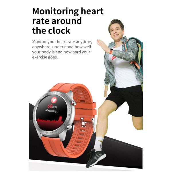 Heart Rate Monitor Blood Pressure Blood Oxygen Tracker Bt Call Local Music Smartwatch