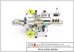 Two Sides Servo System Wine Bottle Labeler Opaque / Transparent Label