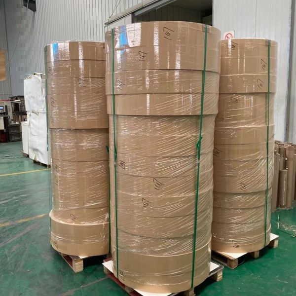 High Bulk Paper Cup Bottom Roll PE Protective Film Virgin Wood Pulp