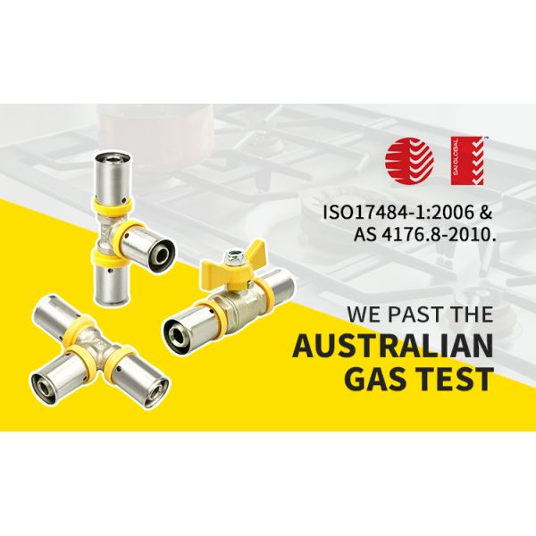 Tubomart 16-32mm Blue Customize Pex Fittings Pex Al Pipe Connector Brass Pex Press Fitting Pressfittings