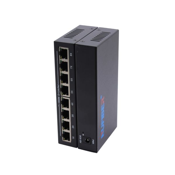 8 UTP Port 10/100/1000Mpbs RJ45 Gigabit Ethernet Switch DC5-12V