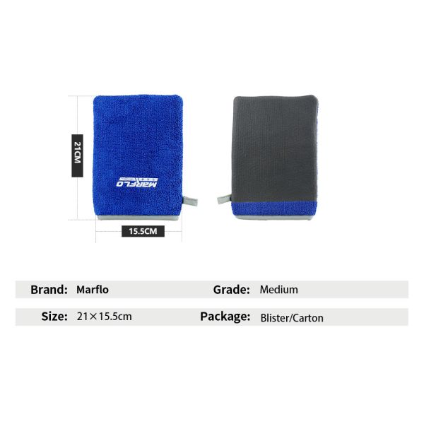 Blue Custom Synthetic Clay Mitt Clay Bar Wash Mitt For Auto Care Blister Packaged