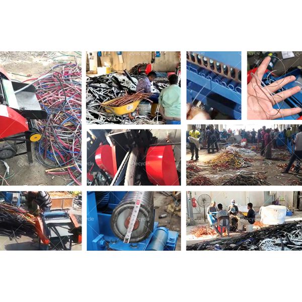1.5kw Copper Wire Peeling Machine , Waste Cable Stripper Machine