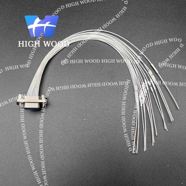 J30J SERIES MICRO-D Connectors,J30J-15TJL L=200 ,J30J SERIES TWISTED PIN MICRO RECTANGULAR ELECTRICAL CONNECTOR