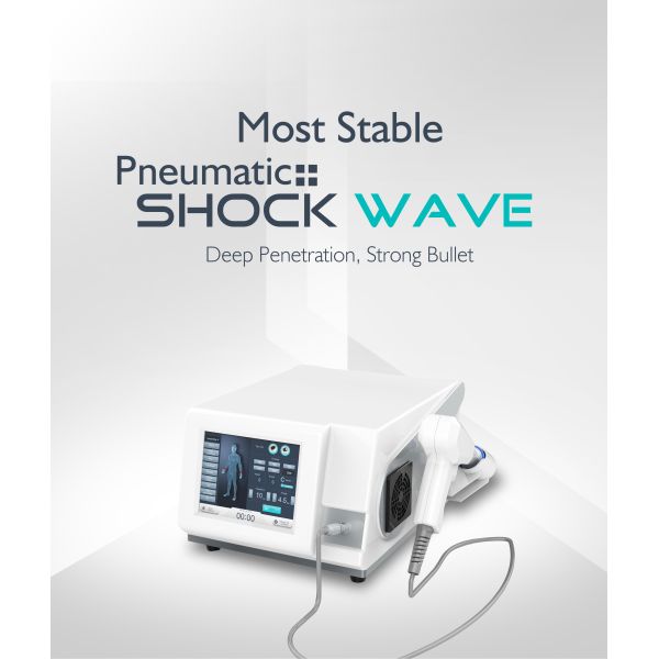 Medical ESWT Therapy Machine Portable Dual Wave Two Channel Type Low Maintenance