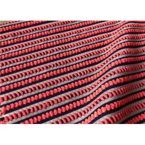 Wet Printing Patterned Polyester Fabric , Spandex Lycra Polyester Jersey Fabric