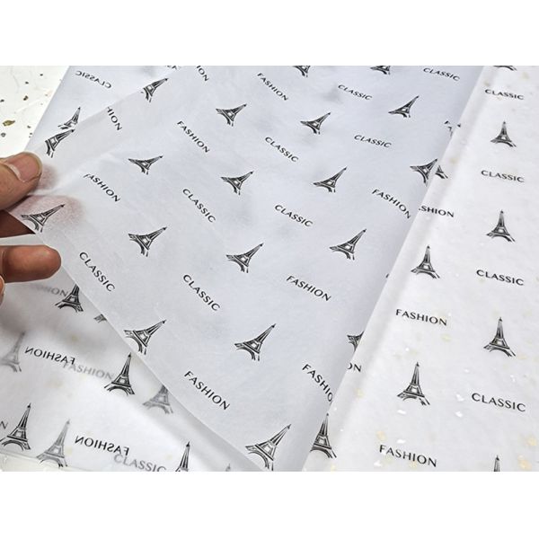 Eco Friendly 50*75cm Custom Logo Printed Tissue Paper For Packing Clothes