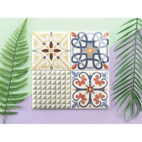 152x152mm Glossy Porcelain Wall Tiles for Indoor Use