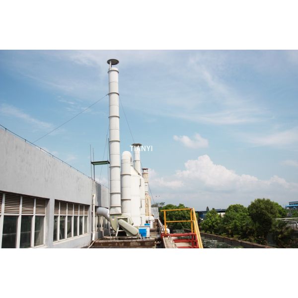 Purified Rate Gas Purifying Particulate Wet Scrubbers 380V For Waste Air Treatment