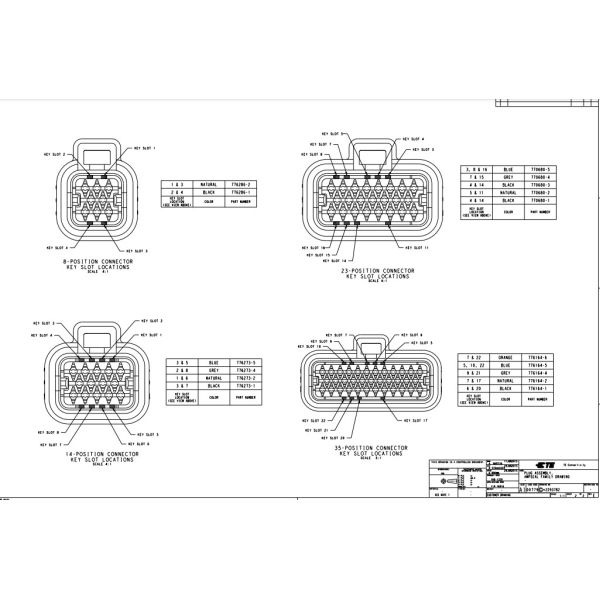 776273-1 TYCO AMPSEAL 14 Rectangular Connectors Housings Plug Black terminal block connector
