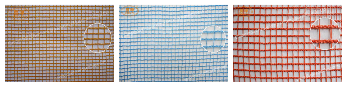 Square Grid Net Fishing Net Making Machine Single Needle Bar , Blue Color