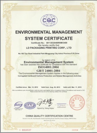 Lianguan International trading (shanghai) Co., Ltd Certifications