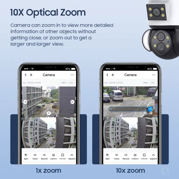 Multipurpose Motion Tracking WiFi Camera Moistureproof Two Way Audio HD 4MP