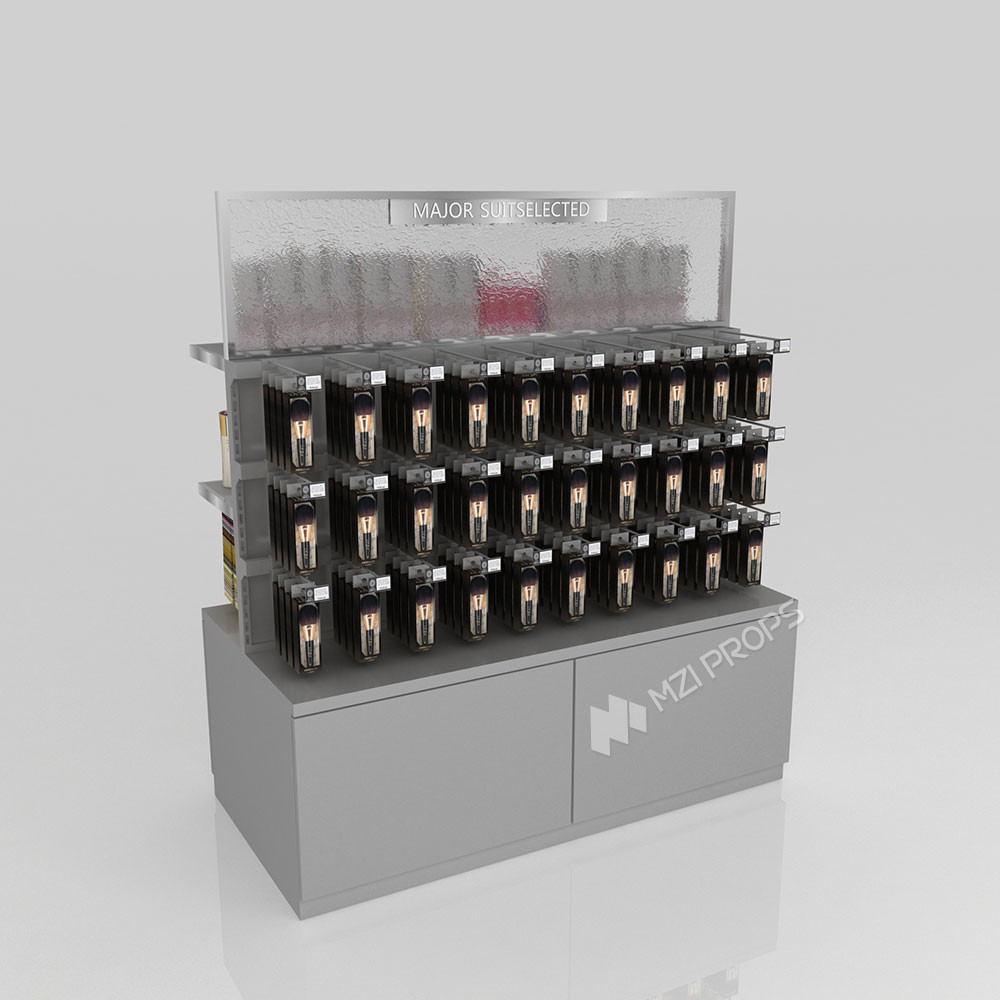 GDR11-ZD02-D Fashion Exhibition Display with LED Light Strips and Price Card Slot for Retail Stores