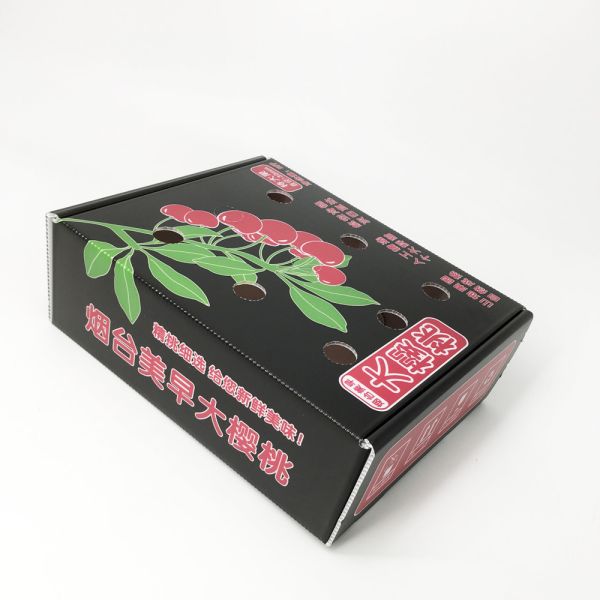 Cherry Reusable Corrugated Plastic Boxes 3.0mm Anti Rodent Long Distance Transport Carton
