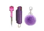 Security Keychain 20ml Pepper Spray Keychain Set Mini Plastic Shell