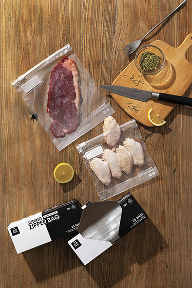 Custom Large Reusable Gallon Food Storage Zipper Ldpe Plastic Saddle Slider Zip lockk Freezer Bags