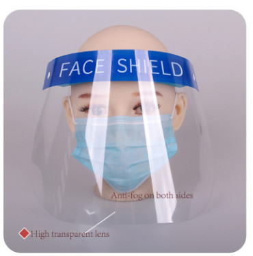 Public Reusable Protective Face Shield Windproof Full Face Safety Shield